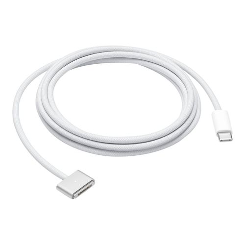 Apple - Câble d'alimentation - 24 pin USB-C (M) pour MagSafe 3 (M) - 2 m - pour MacBook Air (Mi-2022, mi-2023); MacBook Pro (Early 2023, Fin 2021)