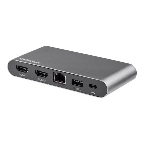 StarTech.com Dock USB C - Station d'Accueil USB-C à Double Écran 4K HDMI - 100 W Power Delivery Pass-through, GbE, 2 USB A - Mini Hub Type C - Adaptateur Multiport pour PC Portable (DK30C2HAGPD)...