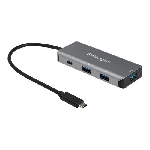 StarTech.com Hub USB-C a 4 ports avec PD 100 W - 3 ports USB-A, 1 port USB-C - 10 Gbps - Cable hote integre de 25 cm (HB31C3A1CPD3) - Concentrateur (hub) - 1 x USB-C + 3 x USB 3.1 - de bureau -...