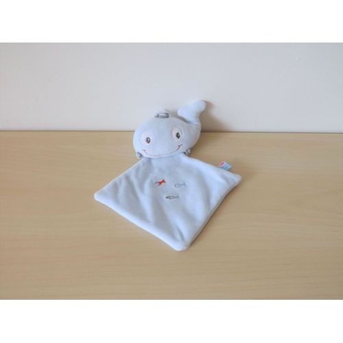 Doudou Poisson Baleine Sucre D'orge