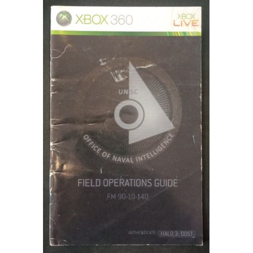 Halo 3 Osdt - Notice Officielle - Microsoft Xbox 360