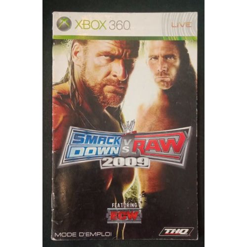 Smackdown Vs Raw 2009 - Notice Officielle - Microsoft Xbox 360