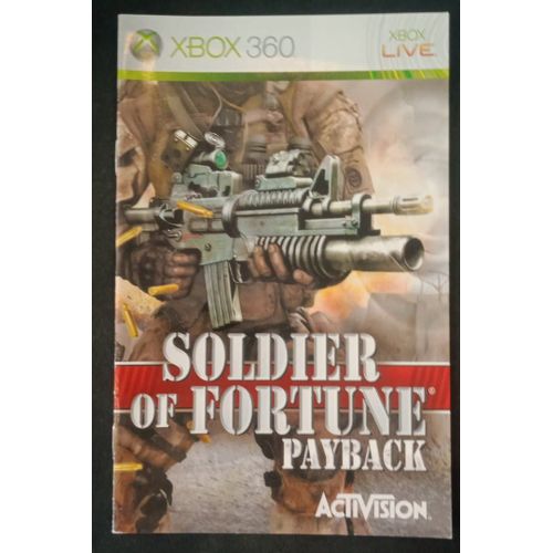 Soldier Of Fortune Payback - Notice Officielle - Microsoft Xbox 360