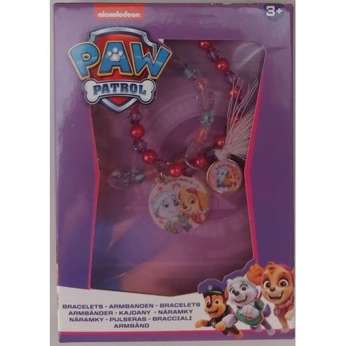 Pat Patrouille - Lot 2 Bracelets Perles Avec Breloque Pat Patrouille