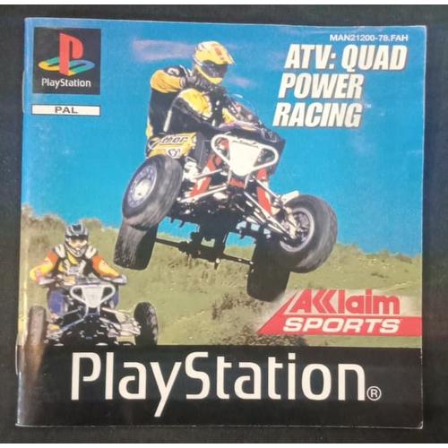 Atv: Quad Power Racing - Notice Officielle - Sony Playstation - Ps1