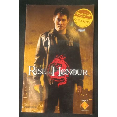 Jet Li Rise To Honour - Notice Officielle - Sony Playstation 2 - Ps2