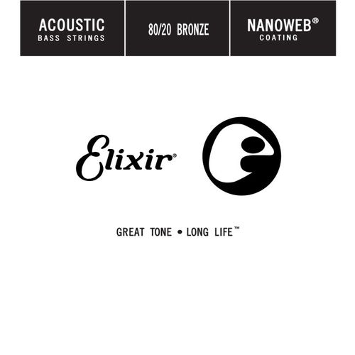 Elixir 15745 - Cordes Basse Acoustique Au Détail File Rond 045