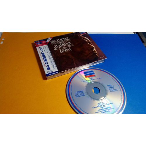 Beethoven* / Vladimir Ashkenazy, Wiener Philharmoniker, Zubin Mehta Piano Concertos Nos. 2 & 4 Cd Japan