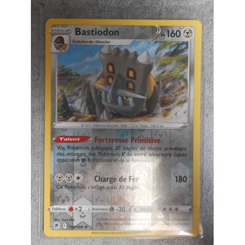 Carte Pokemon Bastiodon Reverse 110/189 - Eb10 - Astres Radieux - Vf