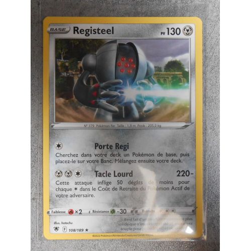 Carte Pokemon Registeel 108/189 - Eb10 - Astres Radieux - Vf