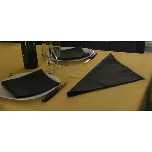 Lot De 3 Serviettes De Table 45x45 Gris Foncé - 7526