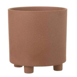 Paris Prix - Cache-Pot En Céramique "Thibault" 27cm Marron