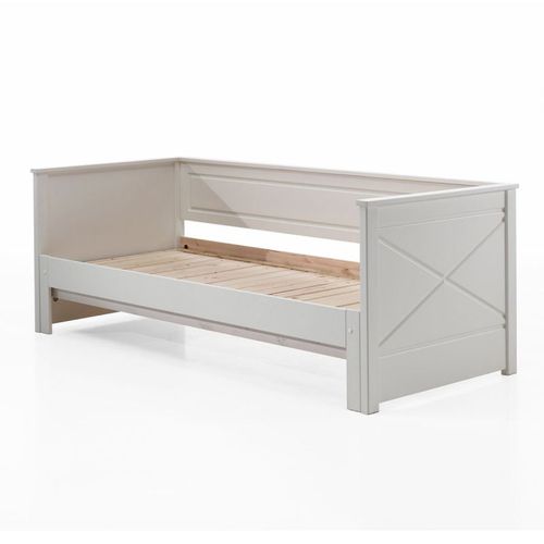 Paris Prix - Lit Capitaine Amovible Enfant "Pino" 90x200cm Blanc