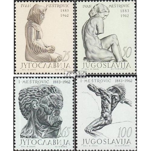 Yougoslavie 1052-1055 (Complète Edition) Neuf Avec Gomme Originale 1963 Sculptures