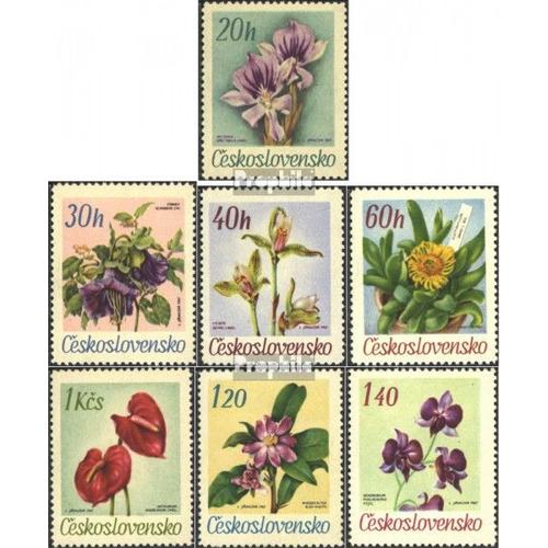 Tchécoslovaquie 1724-1730 (Édition Complète) Neuf 1967 Fleurs