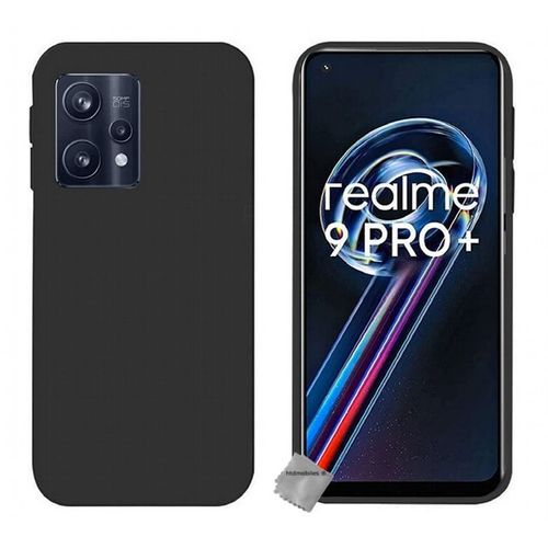 Housse Etui Coque Silicone Gel Fine Pour Realme 9 Pro+ Plus 5g / Realme 9 4g + Film Ecran - Noir