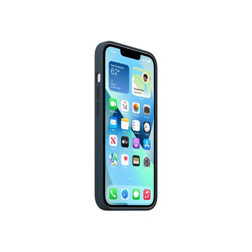 Apple - Coque De Protection Pour Téléphone Portable - Avec Magsafe - Silicone - Bleu Abysses - Pour Iphone 13