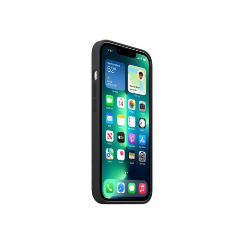 Apple - Coque De Protection Pour Téléphone Portable - Avec Magsafe - Silicone - Noir Minuit - Pour Iphone 13 Pro