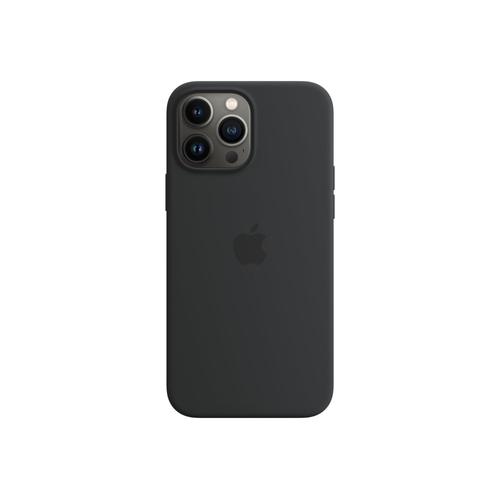 Apple - Coque De Protection Pour Téléphone Portable - Avec Magsafe - Silicone - Noir Minuit - Pour Iphone 13 Pro Max