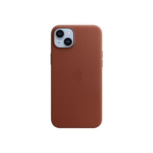 Apple - Coque De Protection Pour Téléphone Portable - Compatibilité Avec Magsafe - Cuir - Terre D'ombre - Pour Iphone 14 Plus