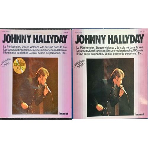 2 Vinyles 33 T Johnny Hallyday * Disque D'or *