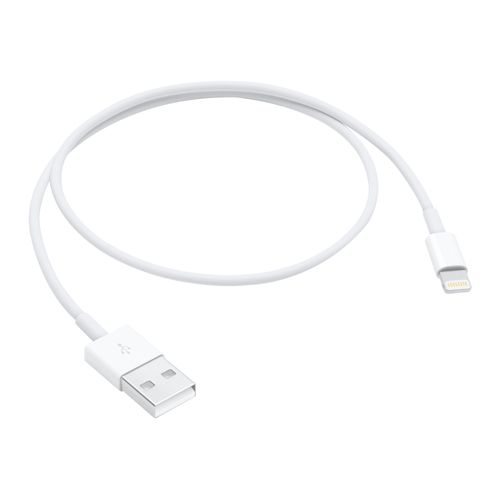Apple - Câble Lightning - Lightning mâle pour USB mâle - 50 cm