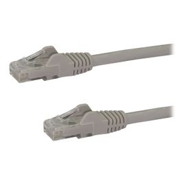 StarTech.com Câble réseau Cat6 Gigabit UTP sans crochet de 3m - Cordon Ethernet RJ45 anti-accroc - Câble patch Mâle / Mâle - Gris - Cordon de raccordement - RJ-45 (M) pour RJ-45 (M) - 3 m - UTP -...