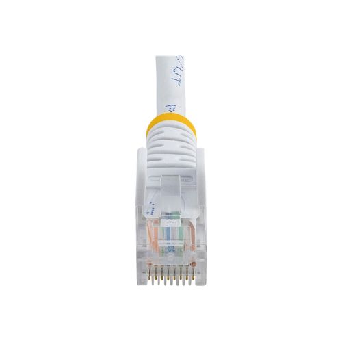StarTech.com Câble réseau Cat5e UTP sans crochet de 2 m - Cordon Ethernet RJ45 anti-accroc - Câble patch - M/M - Blanc - Cordon de raccordement - RJ-45 (M) pour RJ-45 (M) - 2 m - UTP - CAT 5e -...