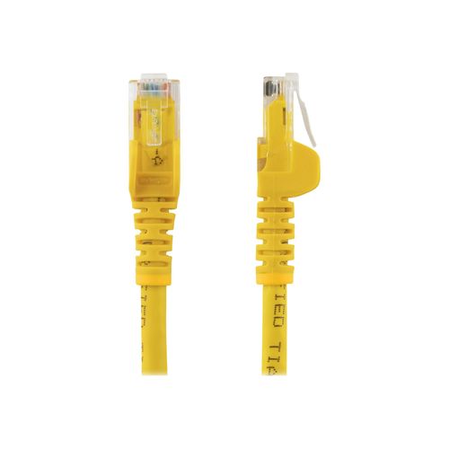 StarTech.com Câble réseau Cat6 UTP sans crochet - 5 m Jaune - Cordon Ethernet RJ45 anti-accroc - Câble patch - Câble réseau - RJ-45 (M) pour RJ-45 (M) - 5 m - UTP - CAT 6 - sans crochet, bloqué -...