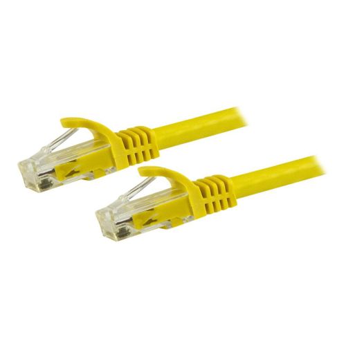 StarTech.com Cordon de raccordement UTP CAT6 (1,5 m) sans crochet - Jaune - Cordon de raccordement - RJ-45 (M) pour RJ-45 (M) - 1.5 m - UTP - CAT 6 - sans crochet - jaune
