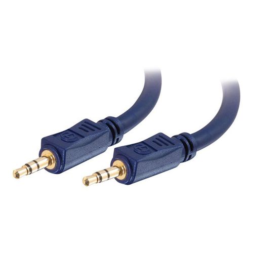 C2G Velocity - Câble audio - mini-phone stereo 3.5 mm mâle pour mini-phone stereo 3.5 mm mâle - 50 cm - blindé