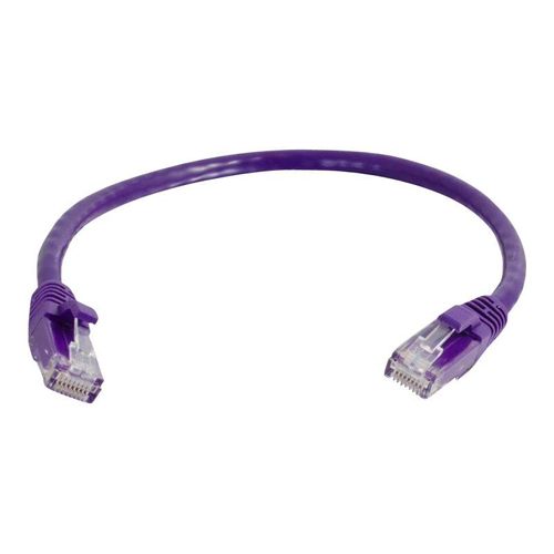 C2G Cat5e Booted Unshielded (UTP) Network Patch Cable - Cordon de raccordement - RJ-45 (M) pour RJ-45 (M) - 3 m - UTP - CAT 5e - moulé, sans crochet, bloqué - violet