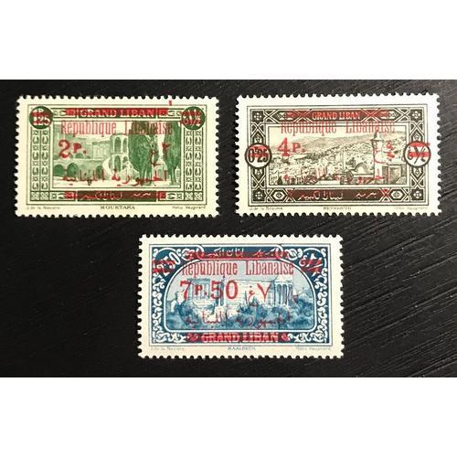 Lot De 3 Timbres Neufs** Liban 1928