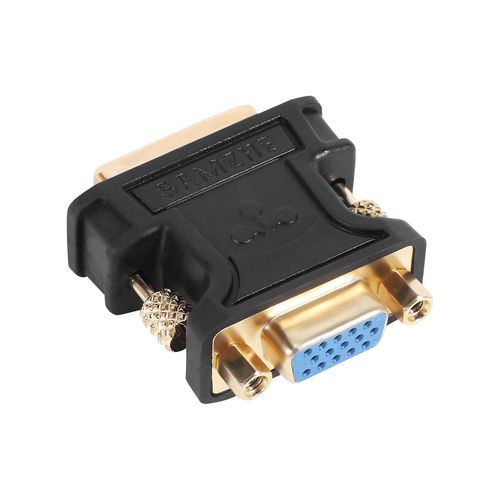 DVI to VGA Adapter DVI-D to VGA Male-To-Female Converter Supports 1080P Full HD From Laptops, PC, a