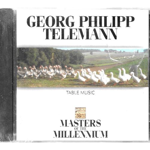 Georg Philipp Telemann - "Table Music" [Cd Album - 1999 / Neuf Sous Blister] - Suite N°1 For Two Flutes And String Orchestra, In E Minor / Suite For Strings And Continiu, In E Flat Major "La Lyra"