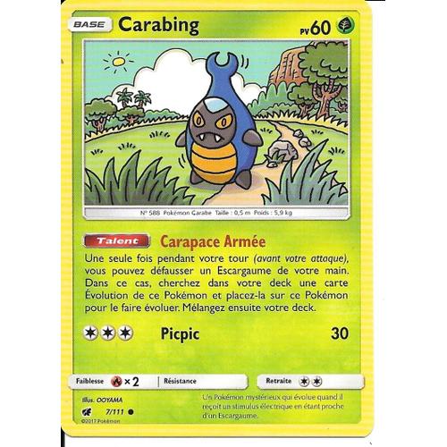 Carte Pokemon Carabing N° 7/111 - Invasion Carmin (Vf)