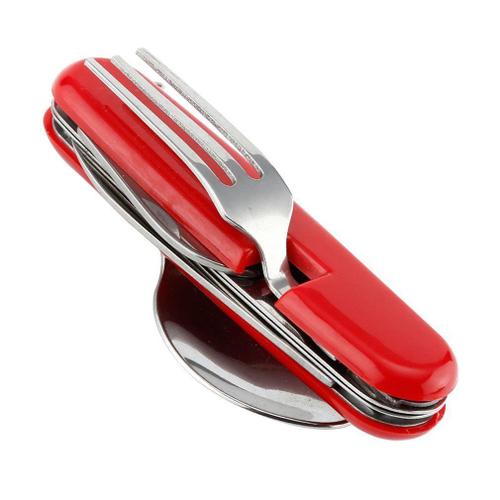 Pet Coupe Ongles,Rouge-États-Unis--Fourchette Cuillère Pliable En Acier Inoxydable, Vaisselle Multifonctionnelle Pour L'extérieur Us 
