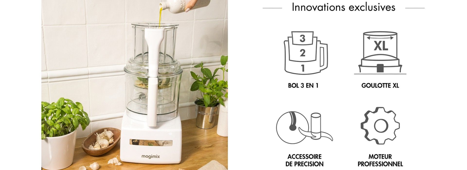 Robot multifonction Magimix CS4200XL BLANC image 1 | Rakuten