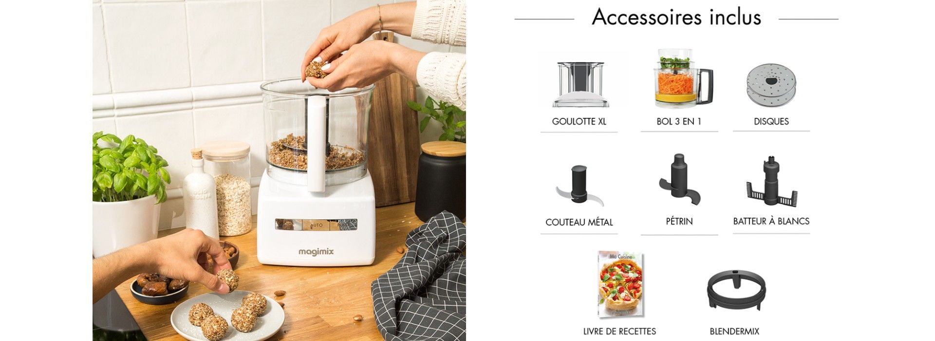 Robot multifonction Magimix CS4200XL BLANC image 1 | Rakuten