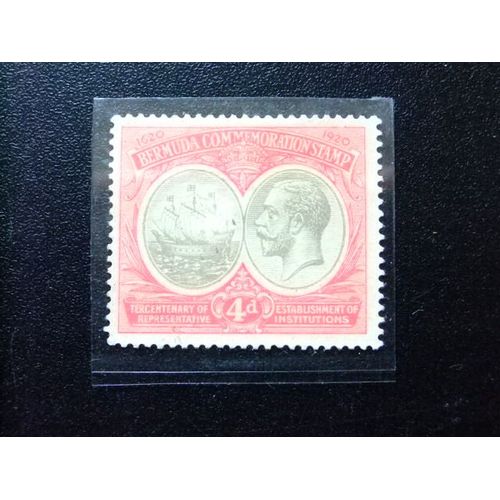 50 Bermudes 1921 / Galeon Et George V / Yvert 62 Mh
