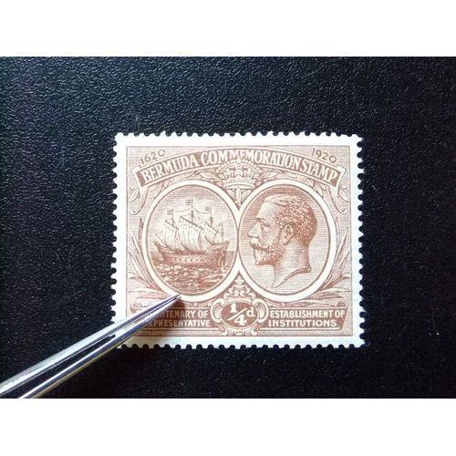 50 Bermudes 1921 / Galeon Et George V / Yvert 58 Mh