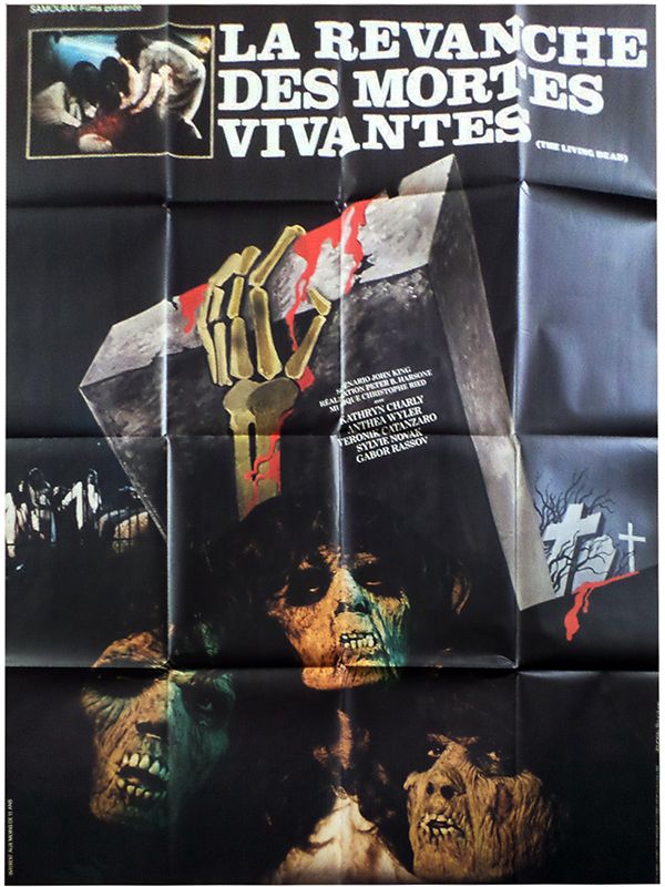 La Revanche Des Mortes Vivantes - Véritable Affiche De Cinéma Pliée - Format 120x160 Cm - De Pierre B. Reinhard Avec Kathryn Charly, Anthea Wyler, Véronique Catanzaro - 1987