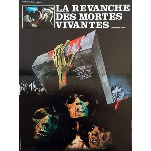 La Revanche Des Mortes Vivantes - Véritable Affiche De Cinéma Pliée - Format 40x60 Cm - De Pierre B. Reinhard Avec Kathryn Charly, Anthea Wyler, Véronique Catanzaro - 1987