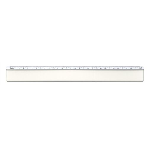 Minerva Regle 30cm Bord Antitache Un Biseau Blanc Qualité Optique Transparent