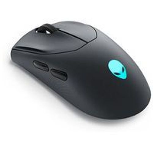 Alienware Tri-Mode Gaming Mouse AW720M - Souris - optique - 8 boutons - filaire, sans fil - USB, 2.4 GHz, Bluetooth 5.1 - Dark Side of the Moon (Noir) - Pour la vente au détail - boîte