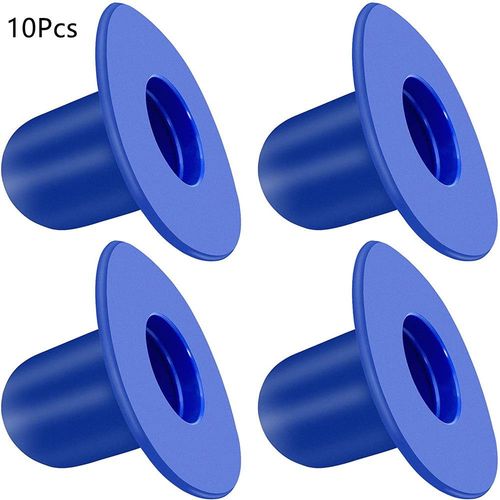 Lot de 10 bouchons de bouchon de piscine étendus, filtre de piscine de rechange compatible avec Intex Pool(Bleu)