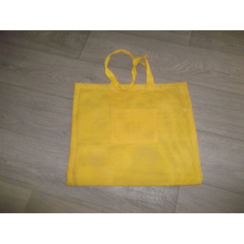 Sac cabas courses plage jaune soleil NEUF