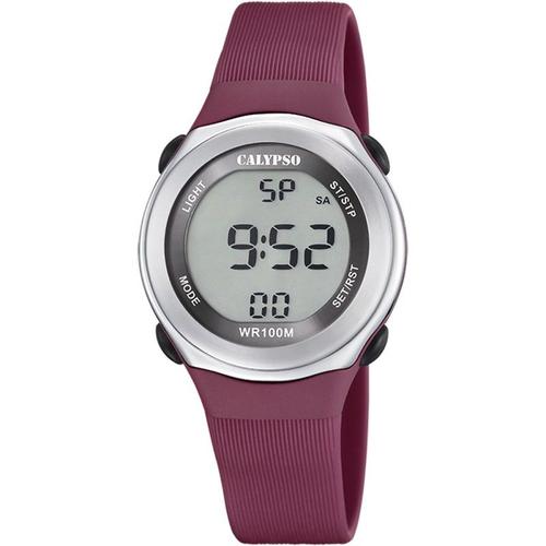 Calypso Montre Junior Digital Chrono Silicone Violet K5822/5