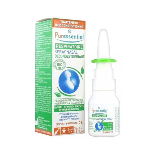 Puressentiel Respiratoire Spray Nasal Hypertonique Bio 15ml 