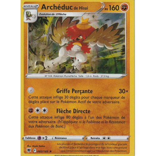 Carte Pokemon - Archéduc De Hisui - 082/189 - Holo-Rare - Eb10 - Astres Radieux -